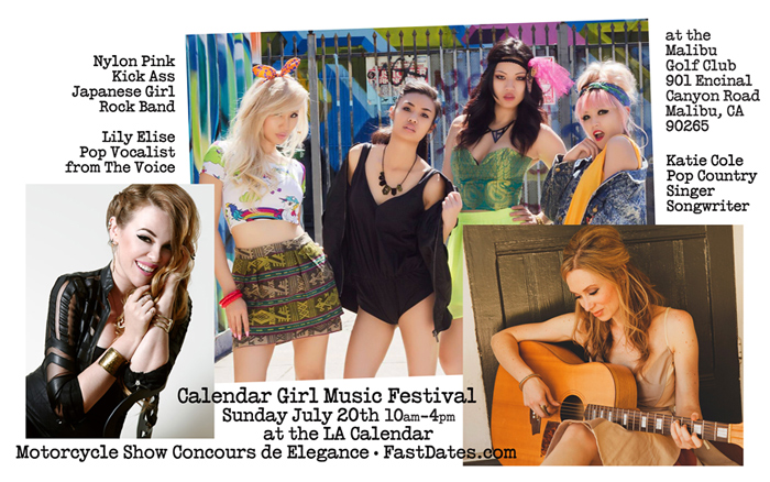 Calendar Girl Music Show Malibu 2014