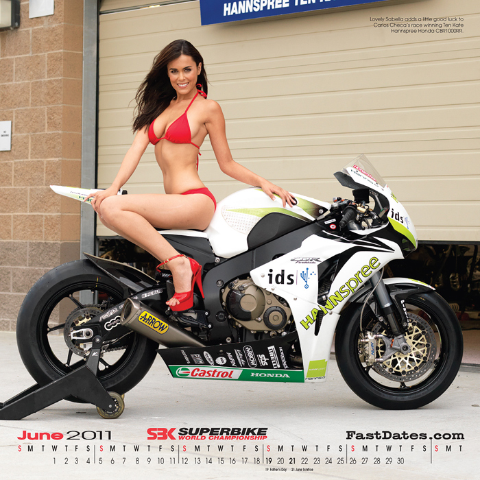 2011 Fast Dates racebike Calednar Valentino Rossi Ducati M1