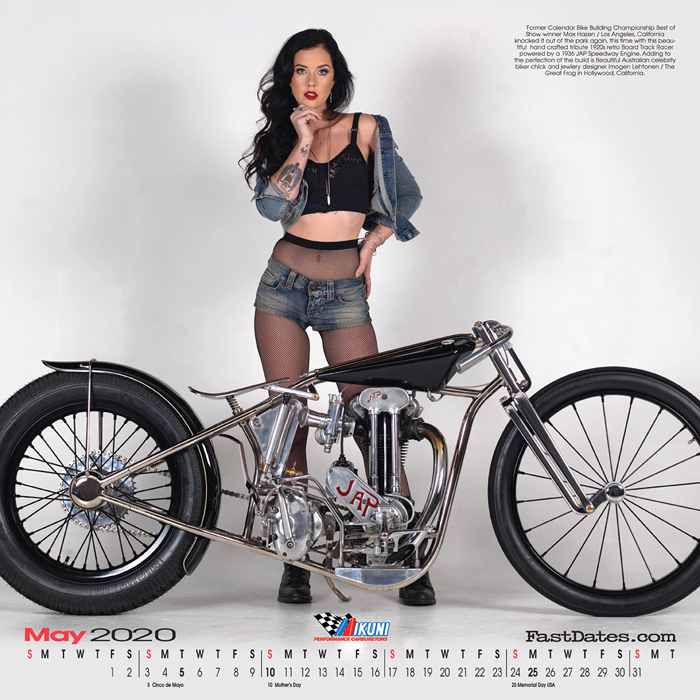 2020 Iron & Lace Calendar with Imoghen Lethoen