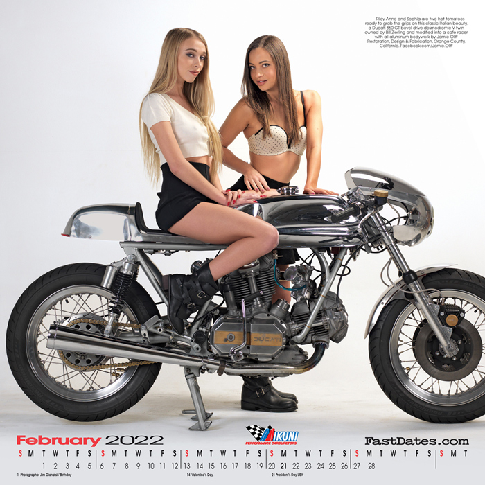 Iron & Lace Motorcycle PinUp Calendar