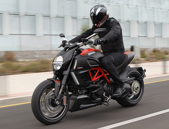 Ducati Diavel riding photo