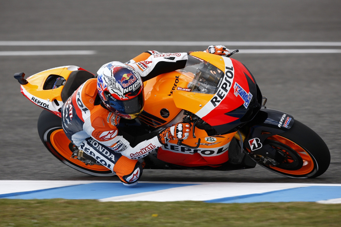 Casey Stoner Jerez MotoGP action photo