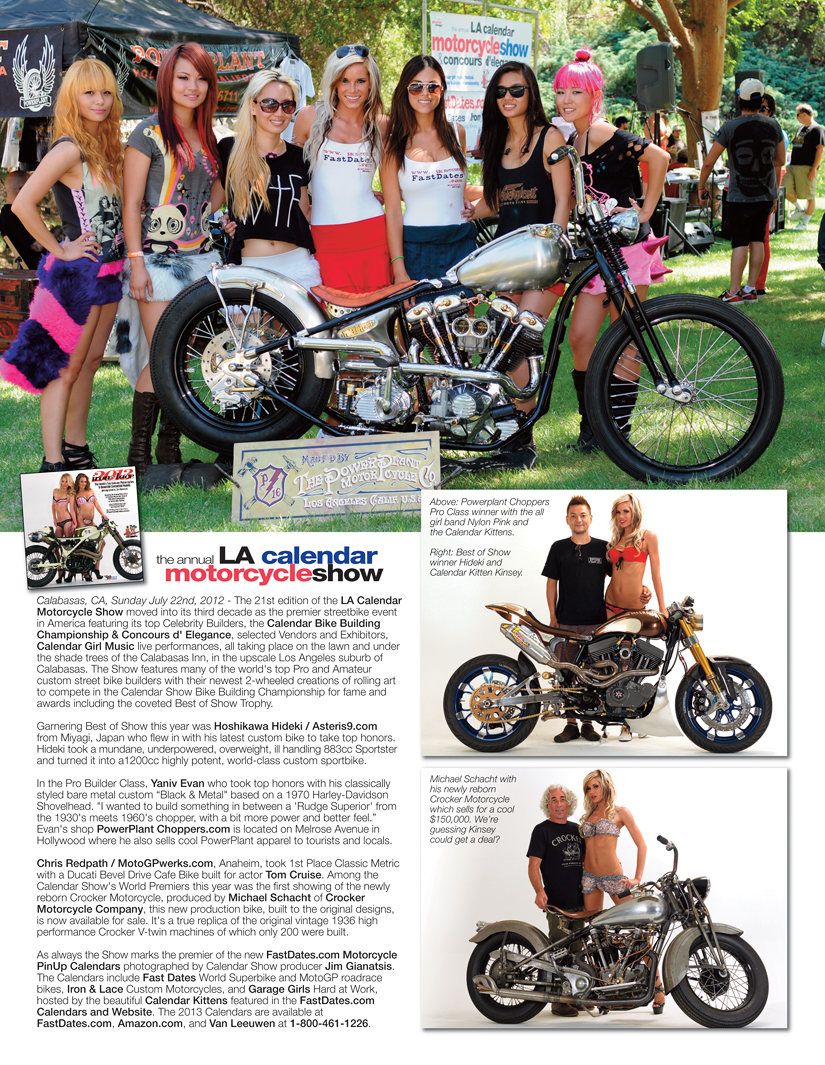 2012 LA Calendar Motorcycle Show