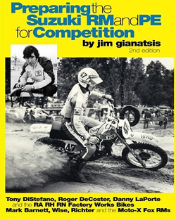 Preparing the Yamaha YZ and IT for Competiton, classic  dirt bike motocross performance book, hand, book, manual, Riding with the hurricane Bob Hannah