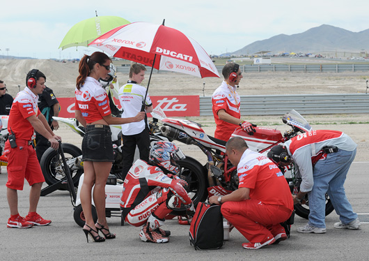 Nori Haga grid ducati jaime Edmonson
