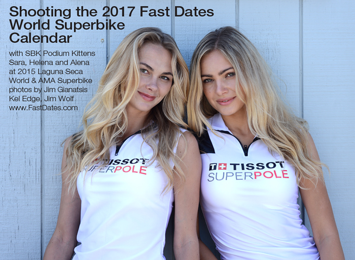 Shooting the 2017 Fast dates World Superbike Calendar at Laguna Seca 