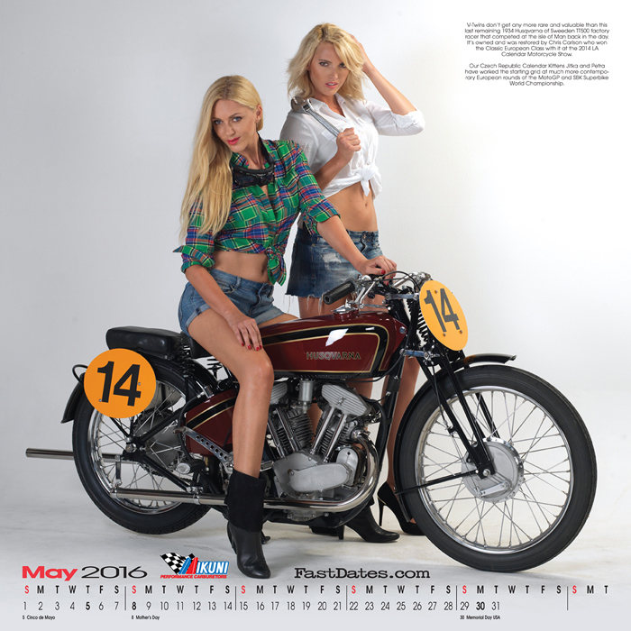 Iron & Lace Calendar motorcycle photo