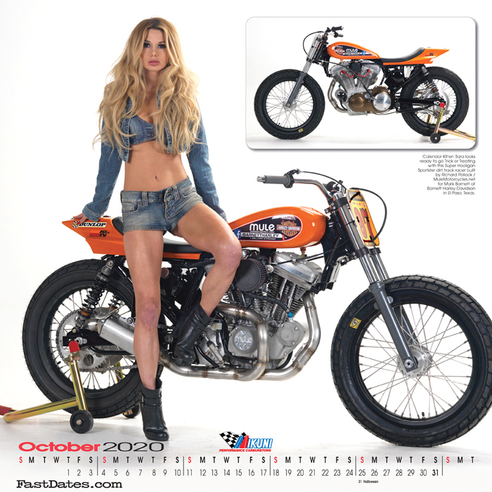 Iron & Lace Calendar custom motorcycle photo