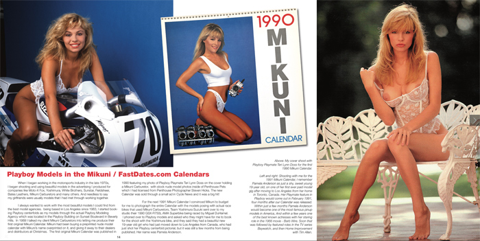 Pamela Anderson in the Mijubi Fast dates Calendar
