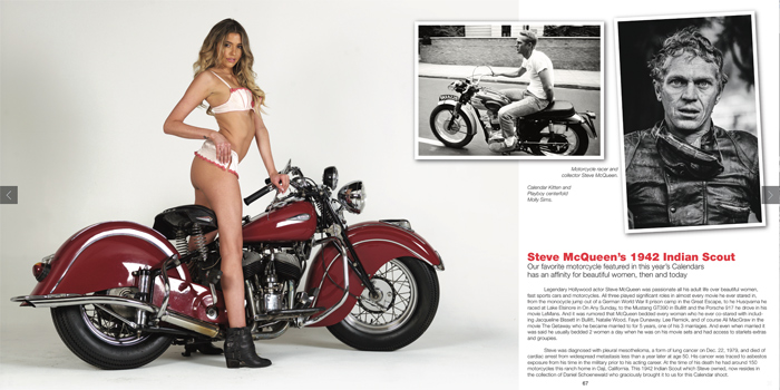 Steve McQueen 1942 Indian Scout photo photos