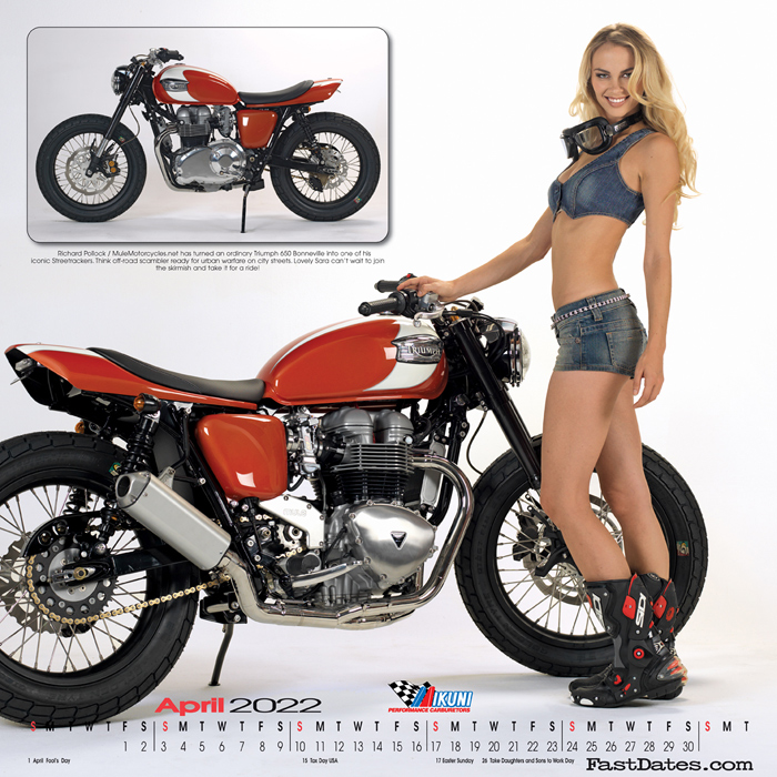 Iron & Lace Motorcycle PinUp Calendar