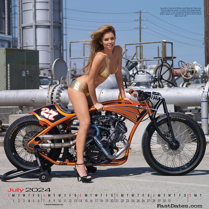 2017 Iron & Lace custom motorcycle and centerfold lingeri model calendar Harley-Davidson, Dreamgirls