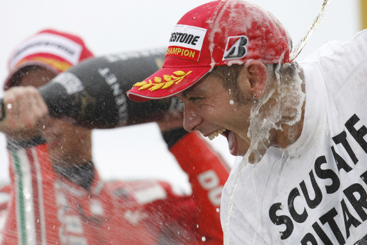Rossi Podium Motegi MotoGP