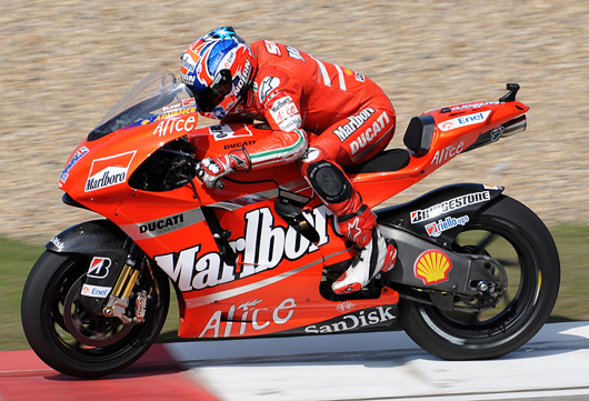 Casey Stonner Ducati GP08 wheelie