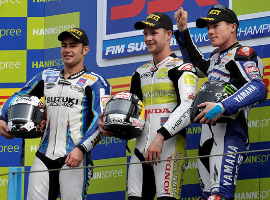 Rea, Toseland, Haslam, Assen World Superbike Podium
