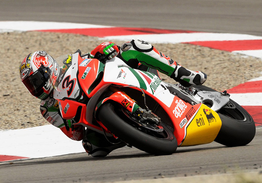 Max Biaggi race action Miller World Superbike