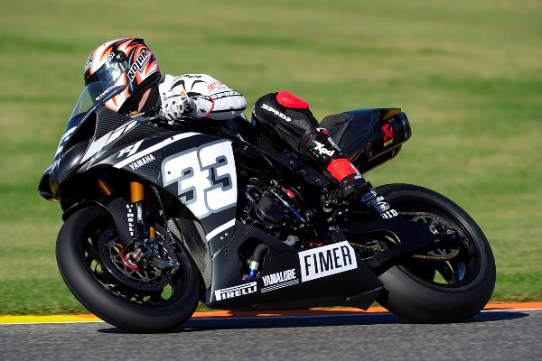 Marco Melandri Yamaha Superbike Test