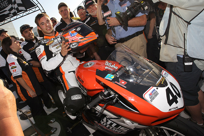 DiSalvo dayton 1200 Ducati win