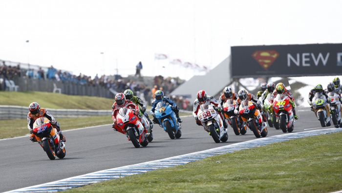 Casey Stoner PhillIsland race start MotoGP