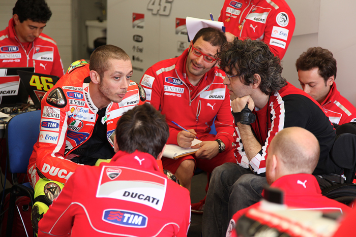 Valentino Rossi Ducati MotoGP12  bike test Jerez
