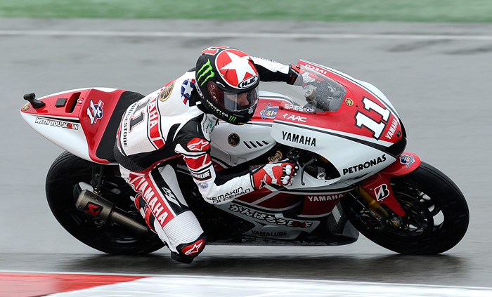 Ben Spies Assen MotoGP action riding photo
