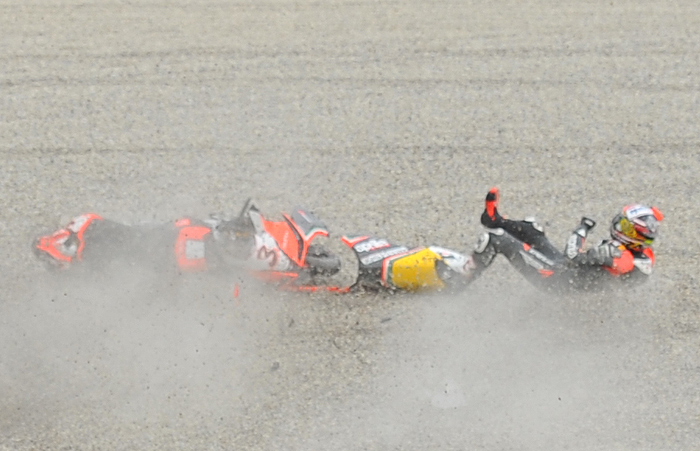 Max Biaggi Monza Crash