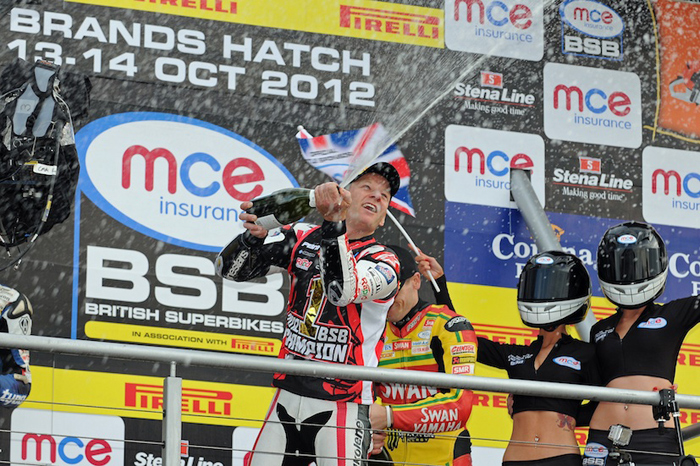 Shayne Byrne 2012 British Superbike Championsip Podium photo