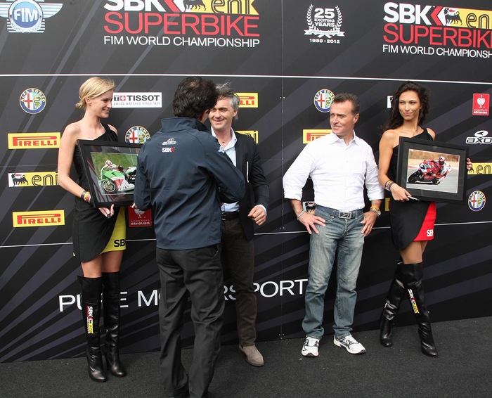 Frankie Chilie, Pier Bontempi SBK Hall of fame Induction Imola 2012