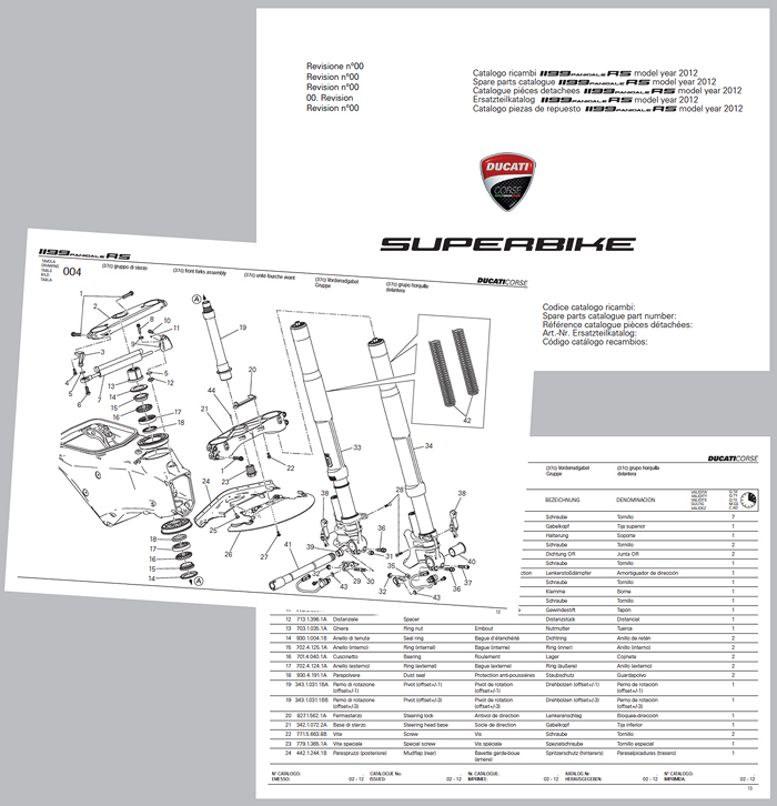 Ducati Corse 1199RS Calalog
