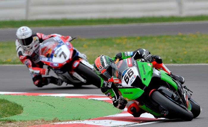 Tom Sykes and carlos Checa at Imola World Superbike
