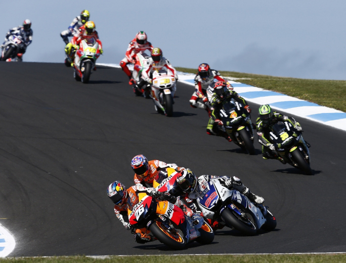 Phillip Island MotoGP Start 2012