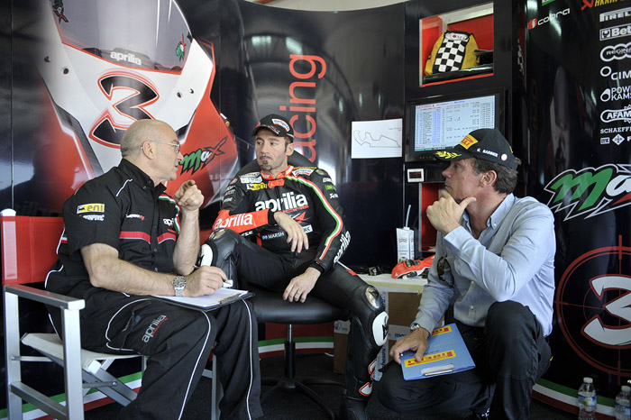 Max Biaggi Pirelli Tire test Aragon