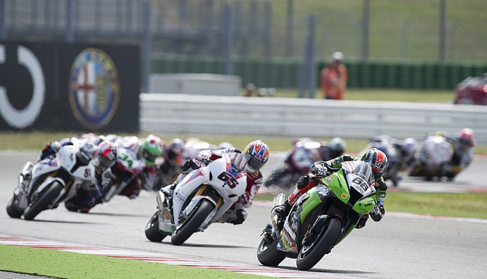 Tom Sykes race action Misano