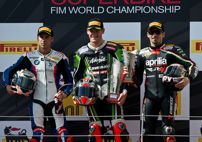 Moscow World Superbike podium