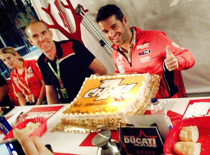 Carlos Checa Birthday retirement photo