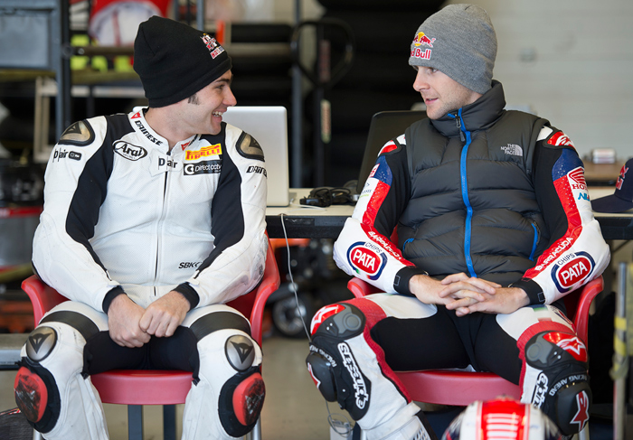 Leon Haslam, Jonthan Rea Honda Pata team world superbike photo
