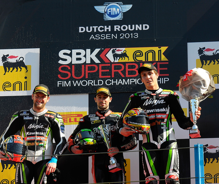 World Superbike podium Araron 2013 photo