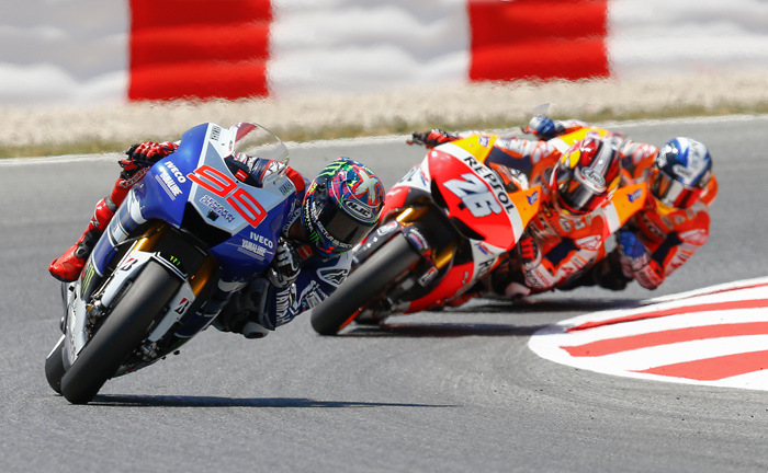 Catalunya MotoGP race action