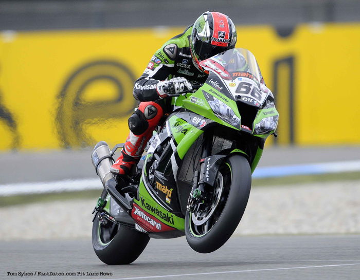 Tom Sykes action Assen World Superbike 2013