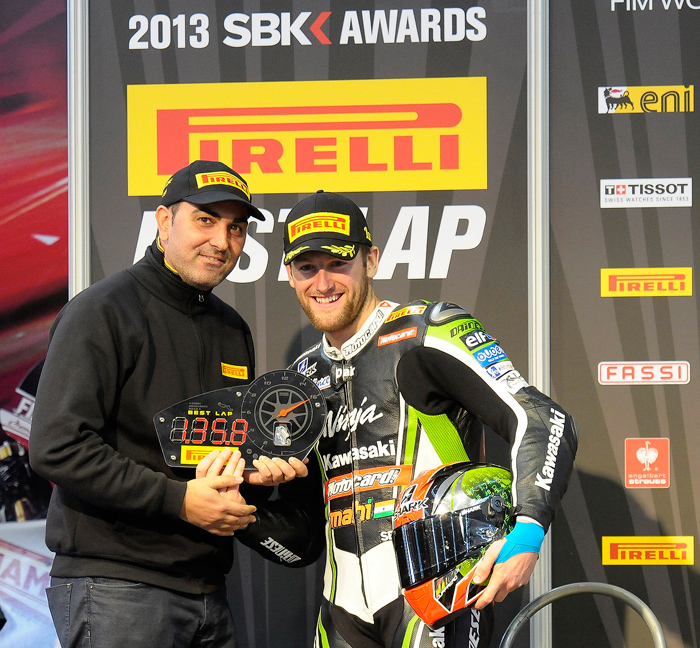 Sykes Pirelli best lap