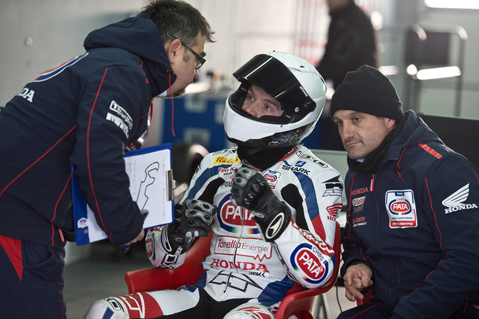 Sylvain Guintoli Pata Honda test 