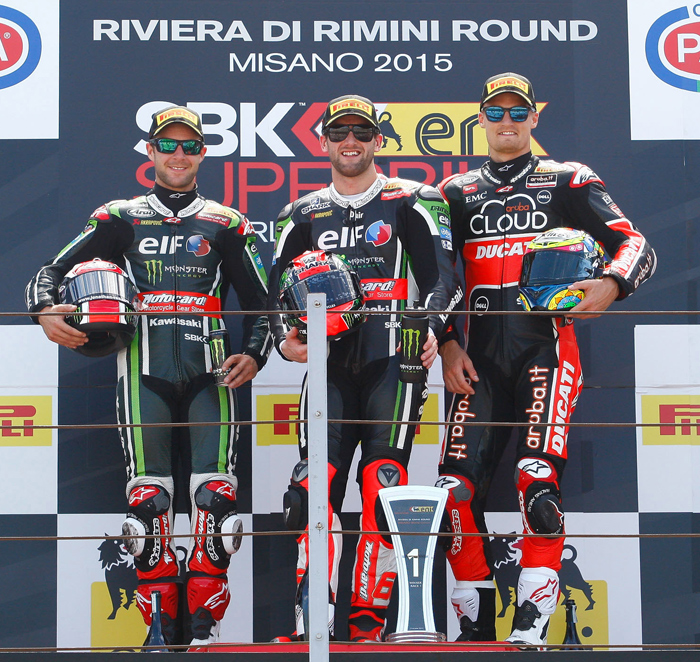 Portiamo SBK World Superbike podium race one 2015