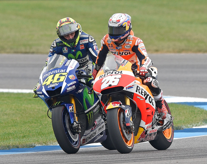 tossi pedroa Indianapolis MotoGP