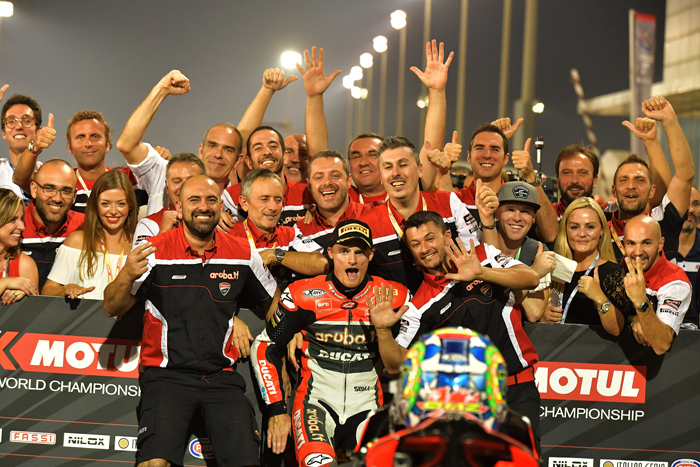 Davies team victory Losail Qatar SBK World Superbike 2016
