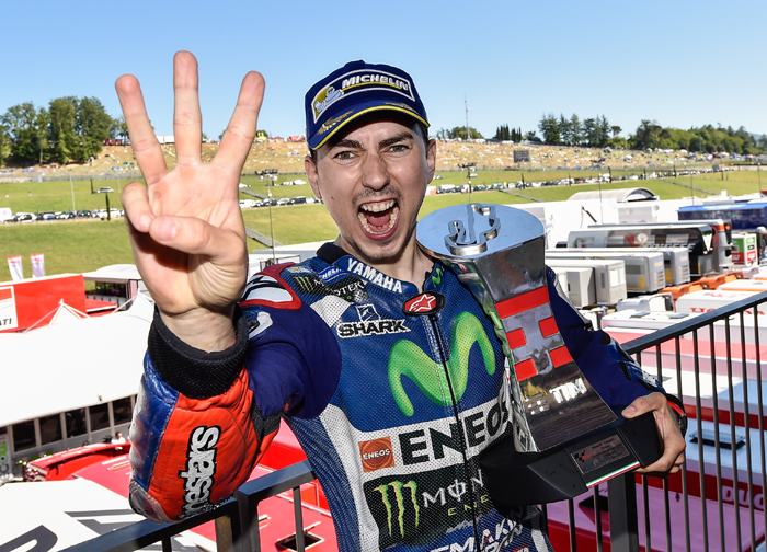 Lorenzo MotoGOP podium photo Mugello