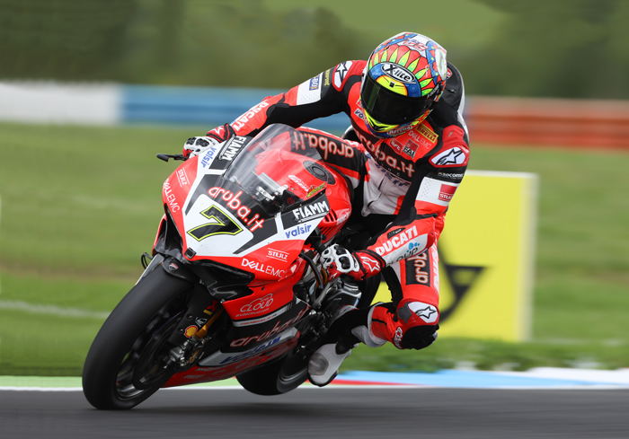 Chaz Davies action SBK Lausitzring