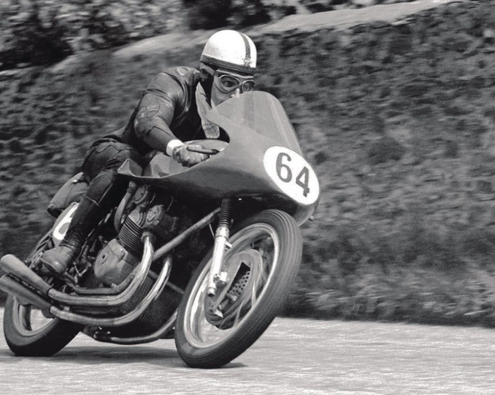 John Surtees MV Agusta action riding photo