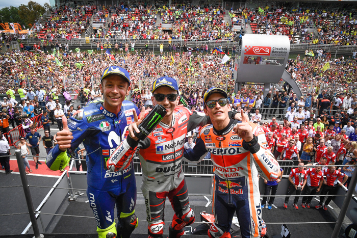 Catalunya 2018 MotoGP podium