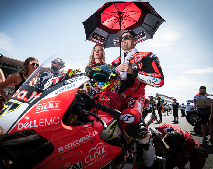 Chaz Davies Portiamo starting grid