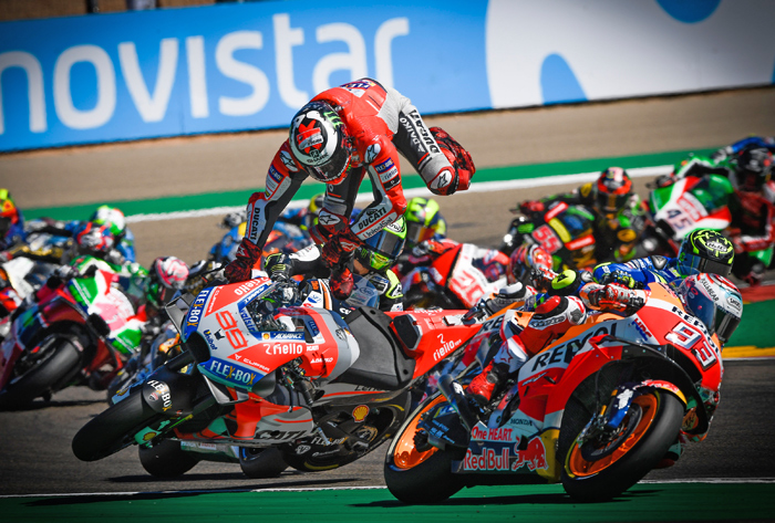 Jorgr Lorenzo Motorland Crash MotoGP